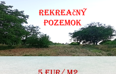 EXKLUZÍVNY predaj - rekreačný pozemok 2950 m2, Čaka, Levice.