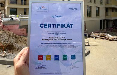 Predaj luxusného 2 izb. bytu v novostavbe s terasou, pivnicou, garážovým parkovaním a vlastnou záhradou = Rezidencia Suchý Vrch, byt č. 402