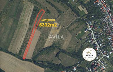 AVILA NA PREDAJ: krásny slnečný pozemok 5332 m2 s krásnym výhľadom - Chtelnica