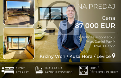 Moderný rekreačný dom vhodný aj na celoročné bývanie na Krížnom Vrchu v Leviciach