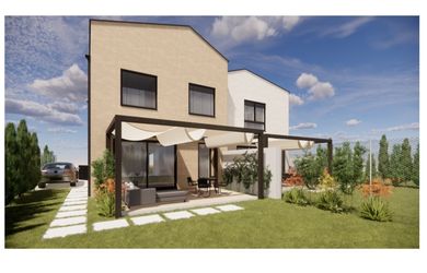 NOVOSTAVBA 142m2. PRAKTICKÝ 5i Rodinný dom. Súčasť dvojdomu