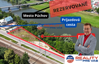Reality Pre Vás  -  Predaj pozemku Priemyselná časť Púchov  rezervované