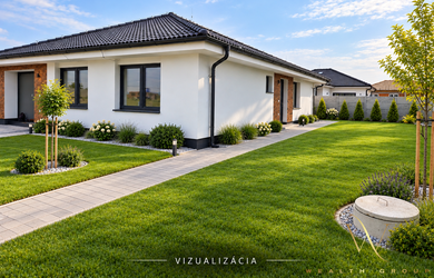 Na predaj nadštandardný moderný 4-izbový rodinný dom s garážou a tepelným čerpadlom, Hrubá Borša