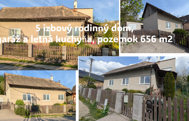 znížená cena, exkluzívny predaj 5 izbový rodinný dom, vhodný ako investícia, pozemok 656 m2, Nová Baňa
