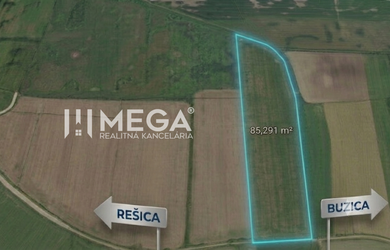 NA PREDAJ: Investičný pozemok 85 291 m² – Rešica, Košice-okolie