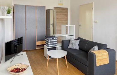 Ponúkame na predaj štýlový a prakticky riešený 1.izb.byt na Starej Vajnorskej ulici