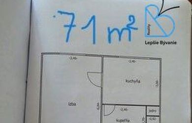 PREDAJ 3 IZB BYT NITRA - CHRENOVÁ